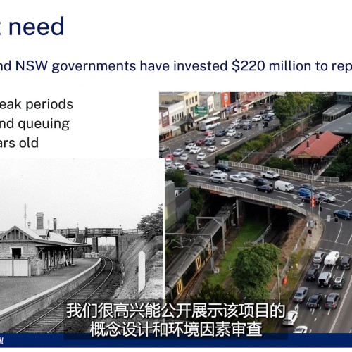 Chinese subtitles – Epping Bridge Project NSW